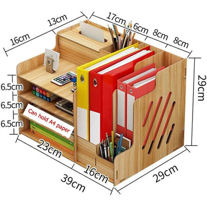 Wooden Stationery Organizer