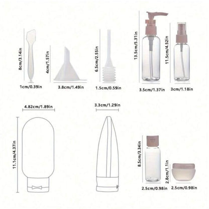 8pc Toiletry Travel Set