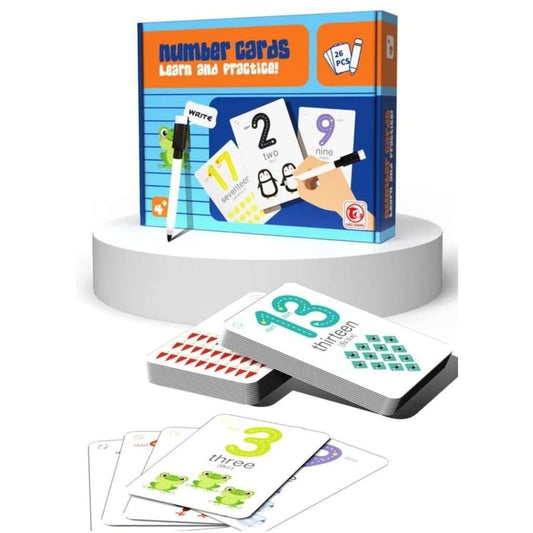 Number cards learn and practice