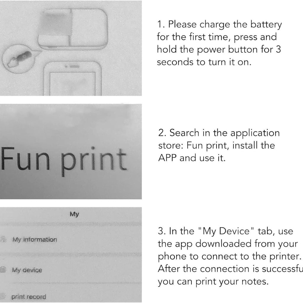 Mini Portable Printer