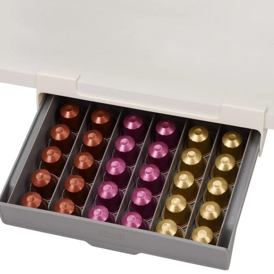 Under shelf coffee pod holder