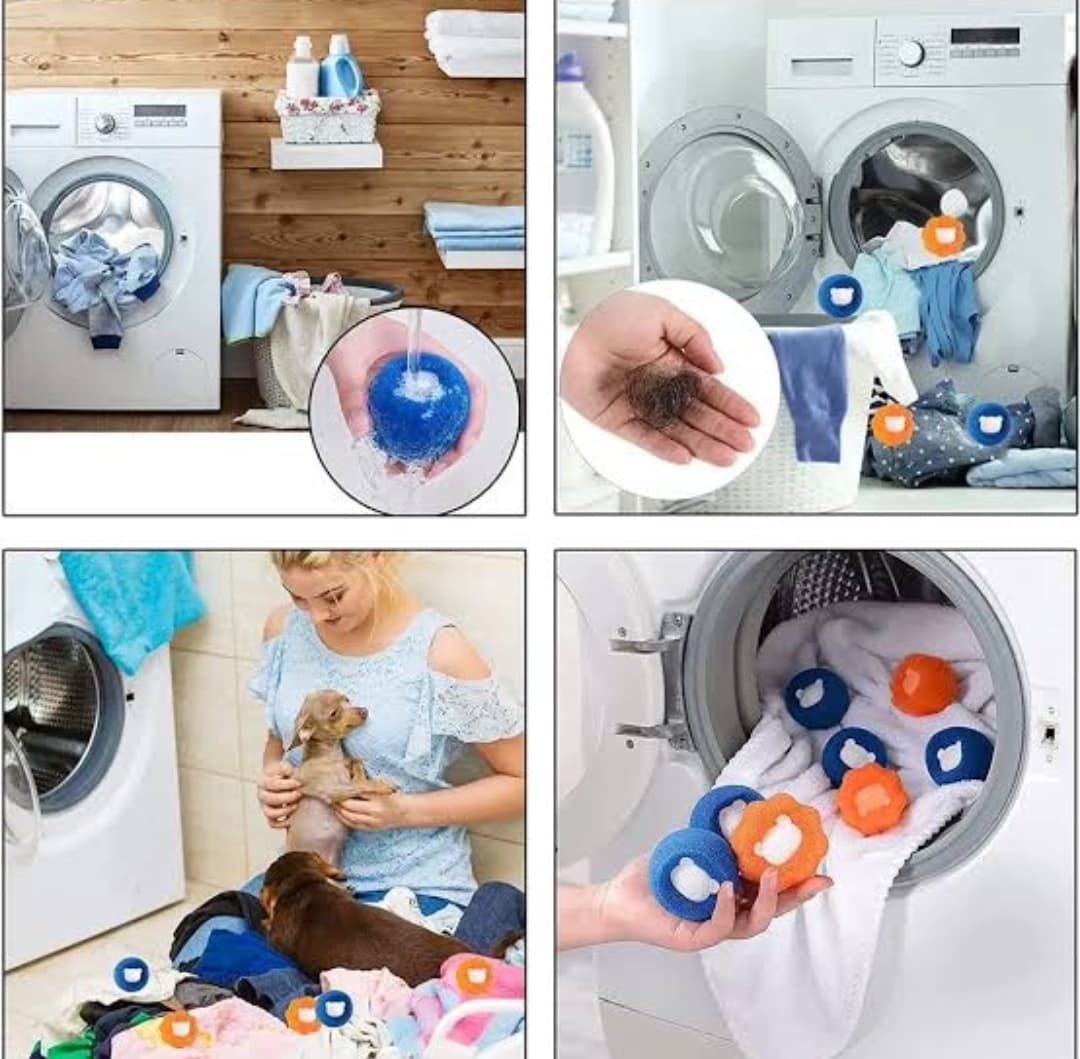 2pc Washing Machine Cleaning a Ball