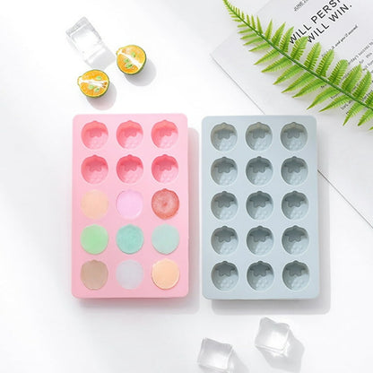 10 Slot Strawberry Silicone Ice Tray