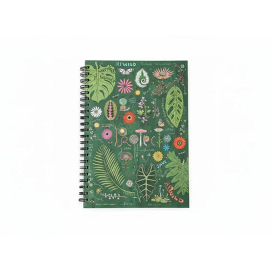A4 Green Nature Spiral Notebook