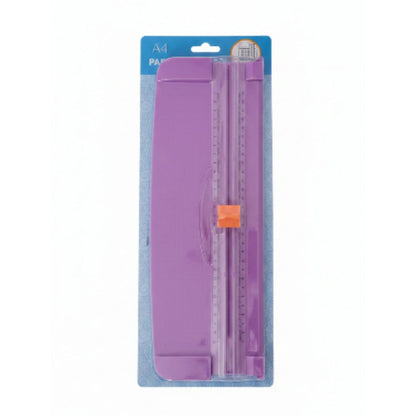 A4 Paper Cutter & Paper Trimmer for Office, School & Crafts - Purple