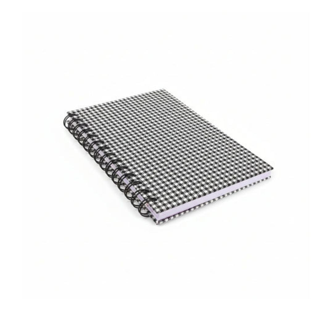 A5 Checked Spiral Notebook