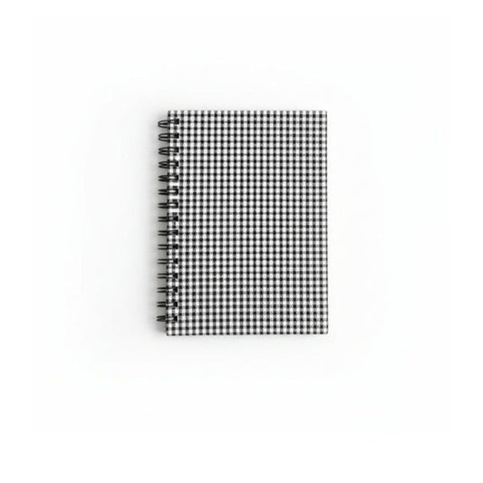 A5 Checked Spiral Notebook