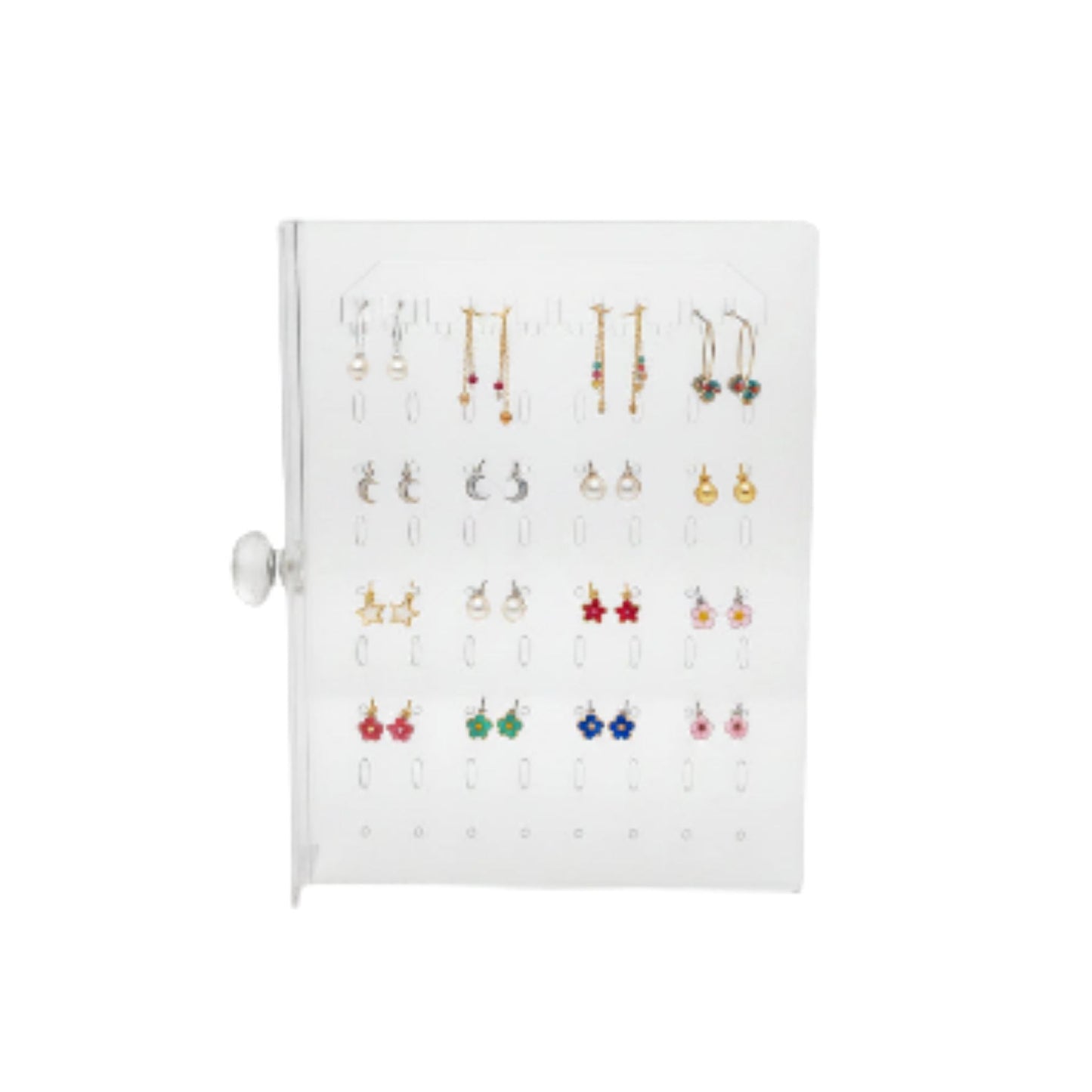 Acrylic 4 Drawer Jewelry Organizer With Earring Holder