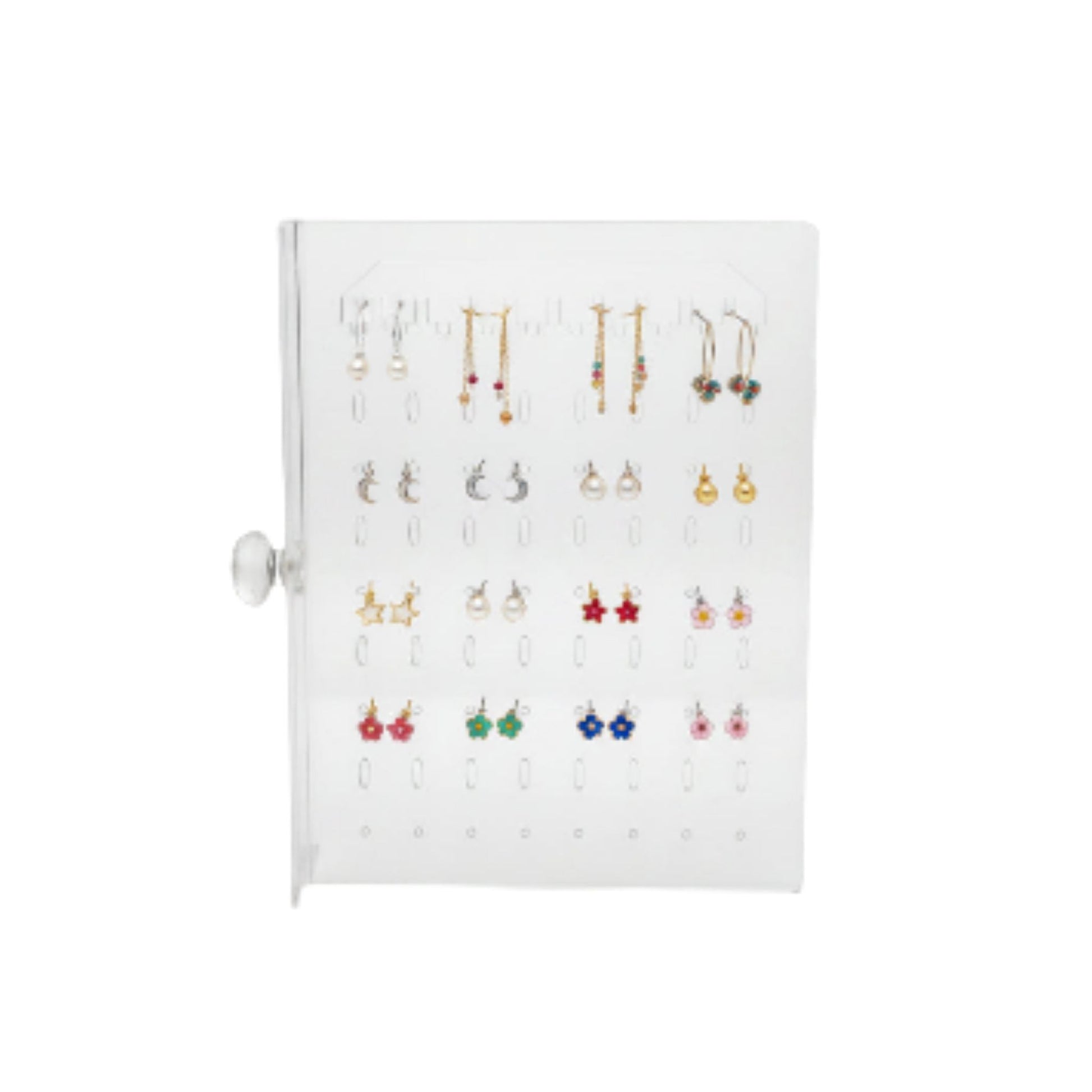 Acrylic 4 Drawer Jewelry Organizer With Earring Holder