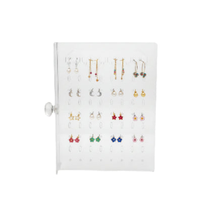 Acrylic 4 Drawer Jewelry Organizer With Earring Holder