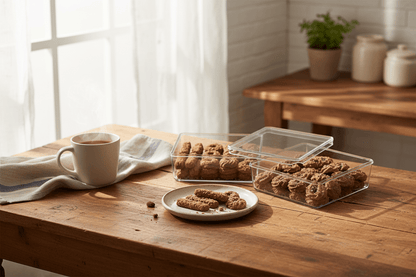 Acrylic Biscuit Box with Lid