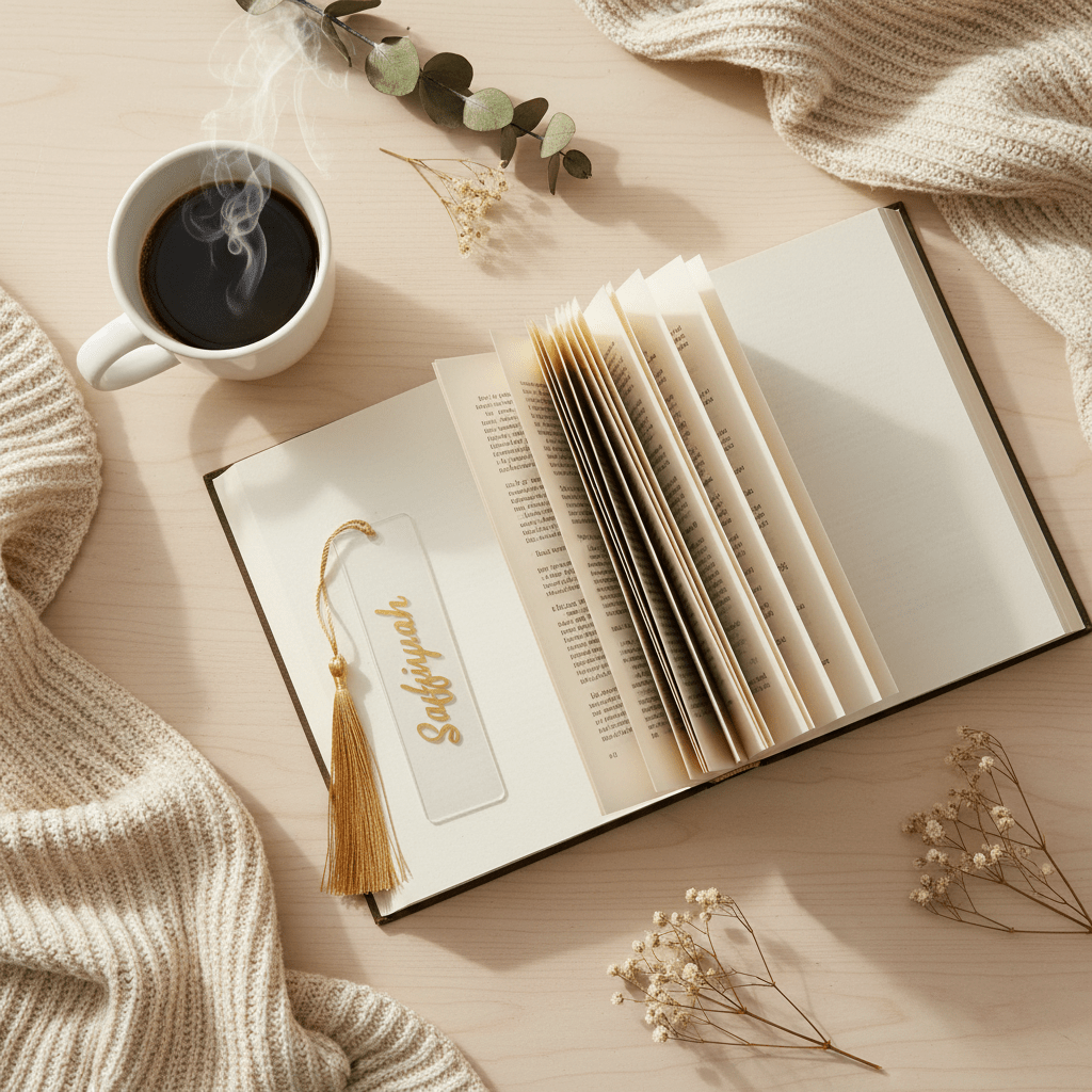 Acrylic Book Mark With Tassle