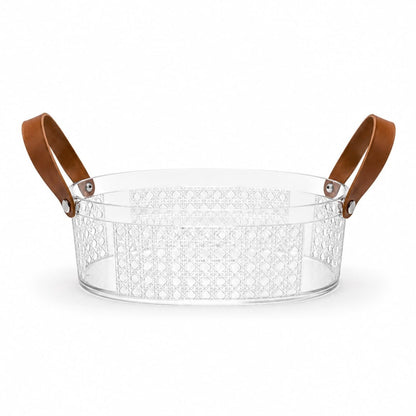 Acrylic Food Serving Platter with Handle – Snack & Party Serving Tray
