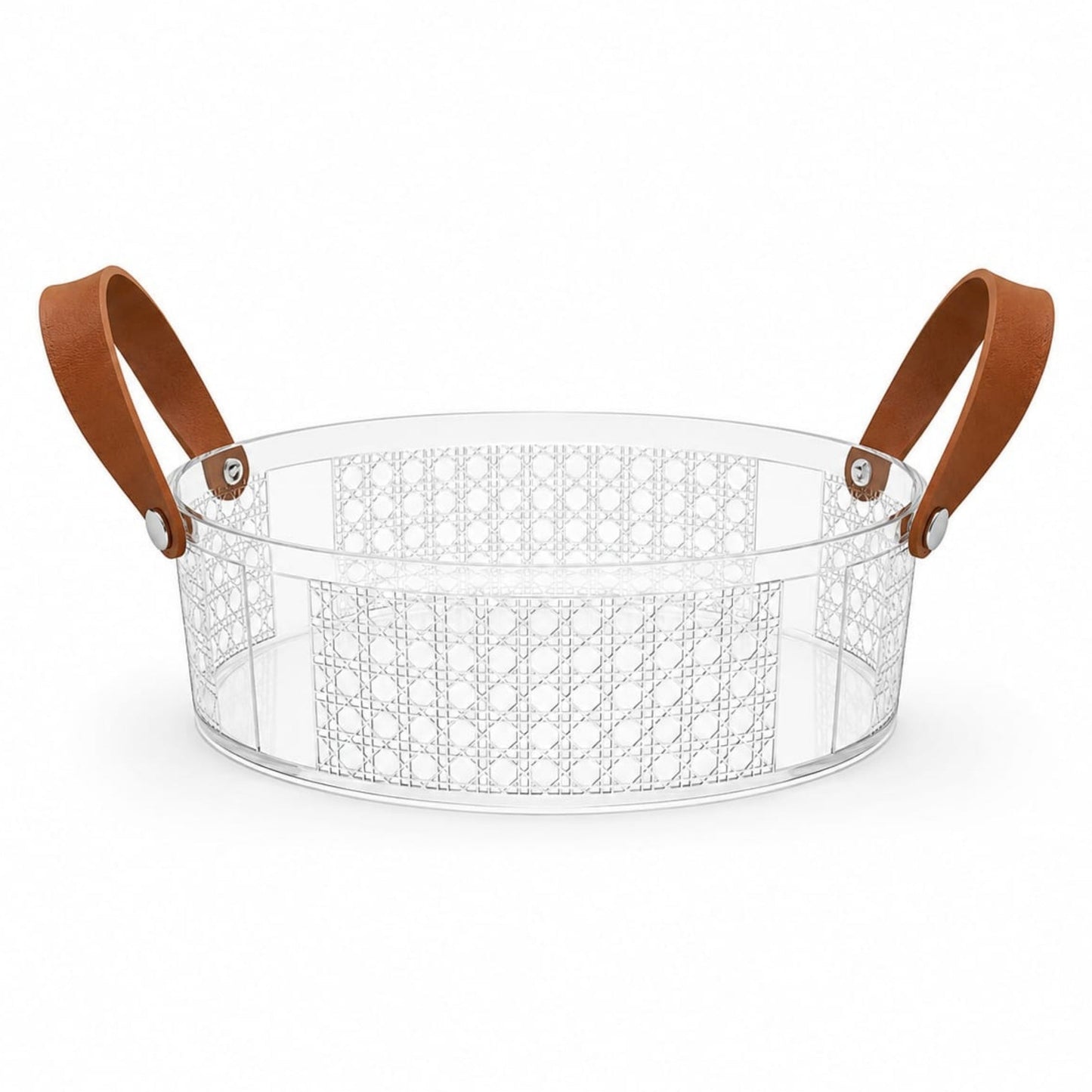 Acrylic Food Serving Platter with Handle – Snack & Party Serving Tray
