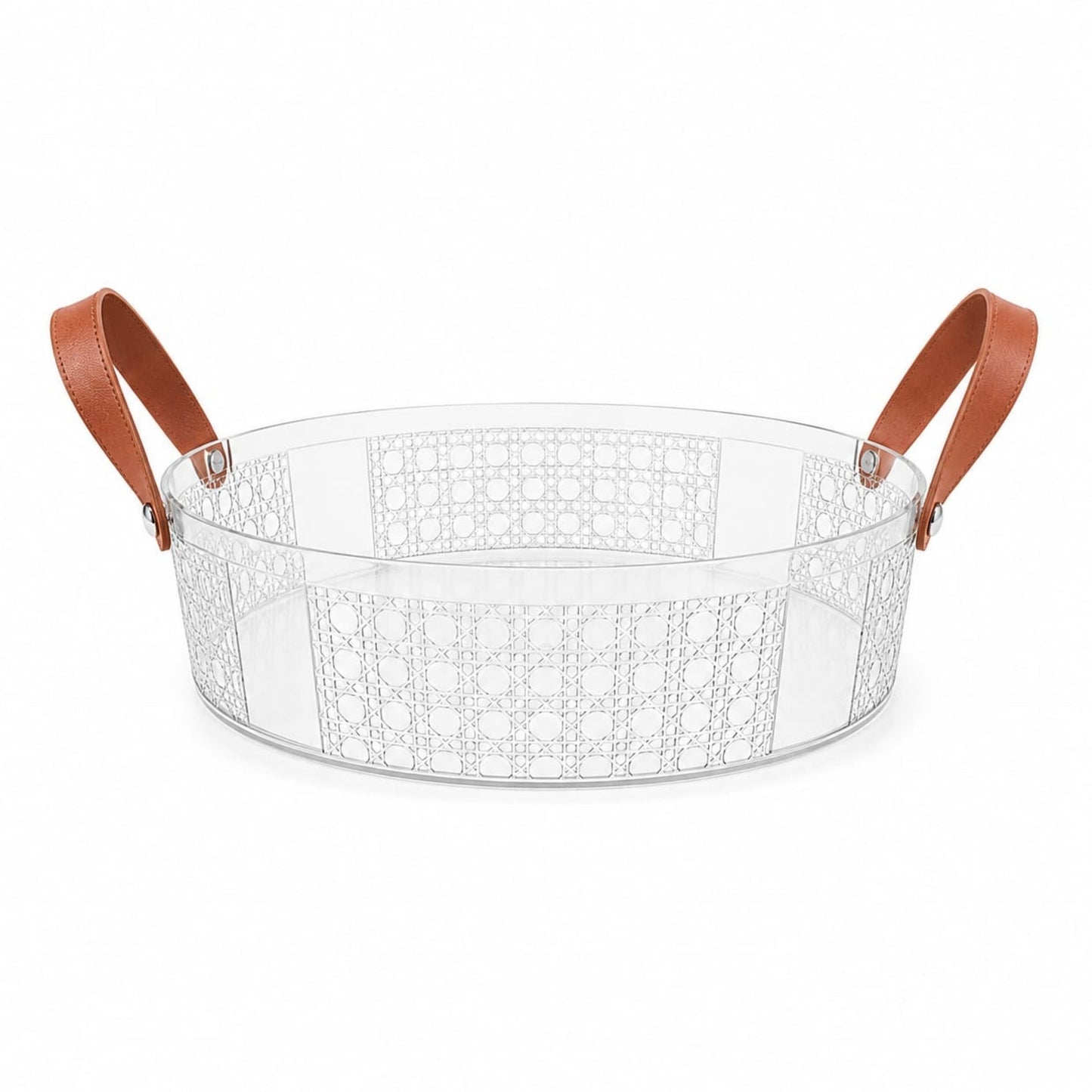 Acrylic Food Serving Platter with Handle – Snack & Party Serving Tray