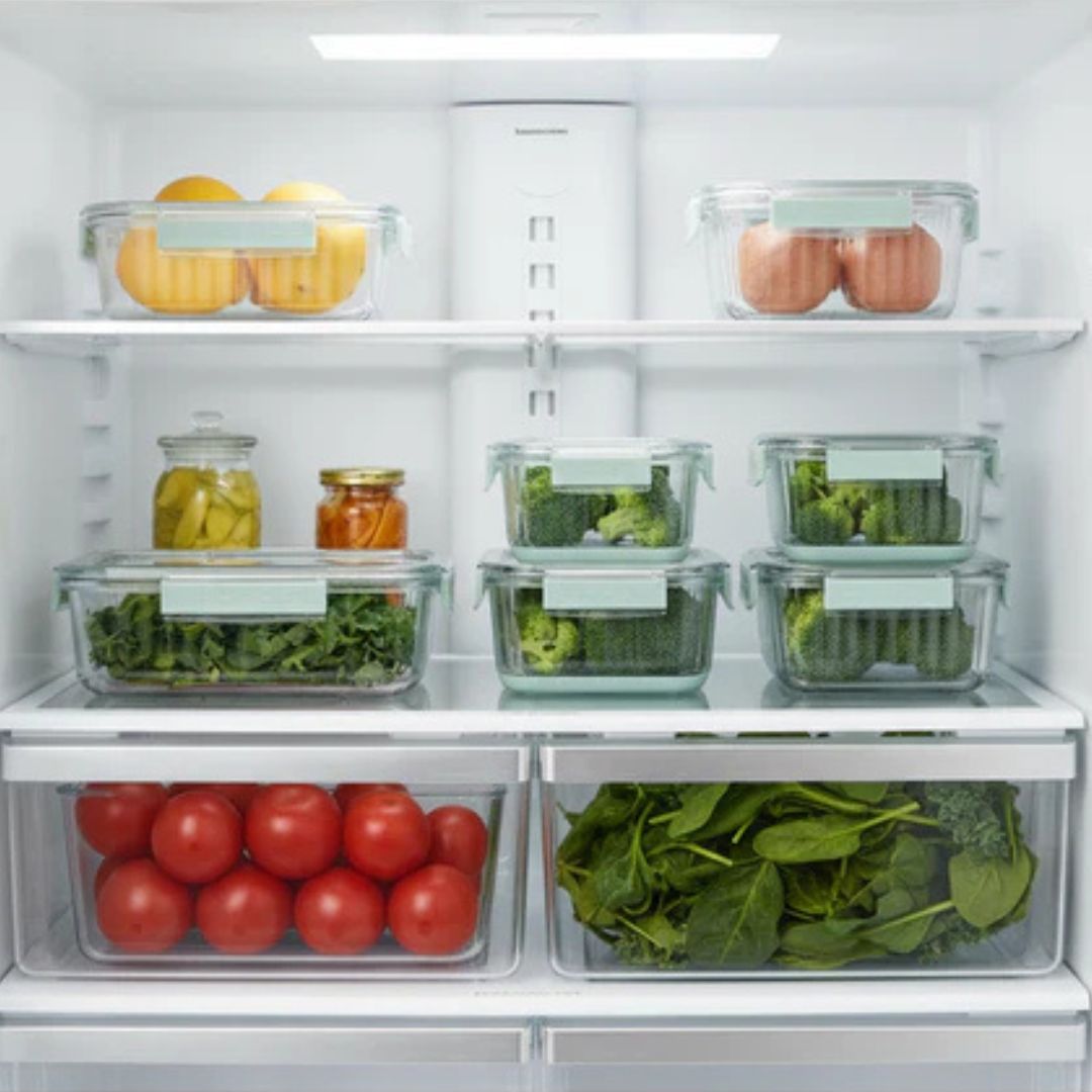Acrylic Food Storage Container With Drainer