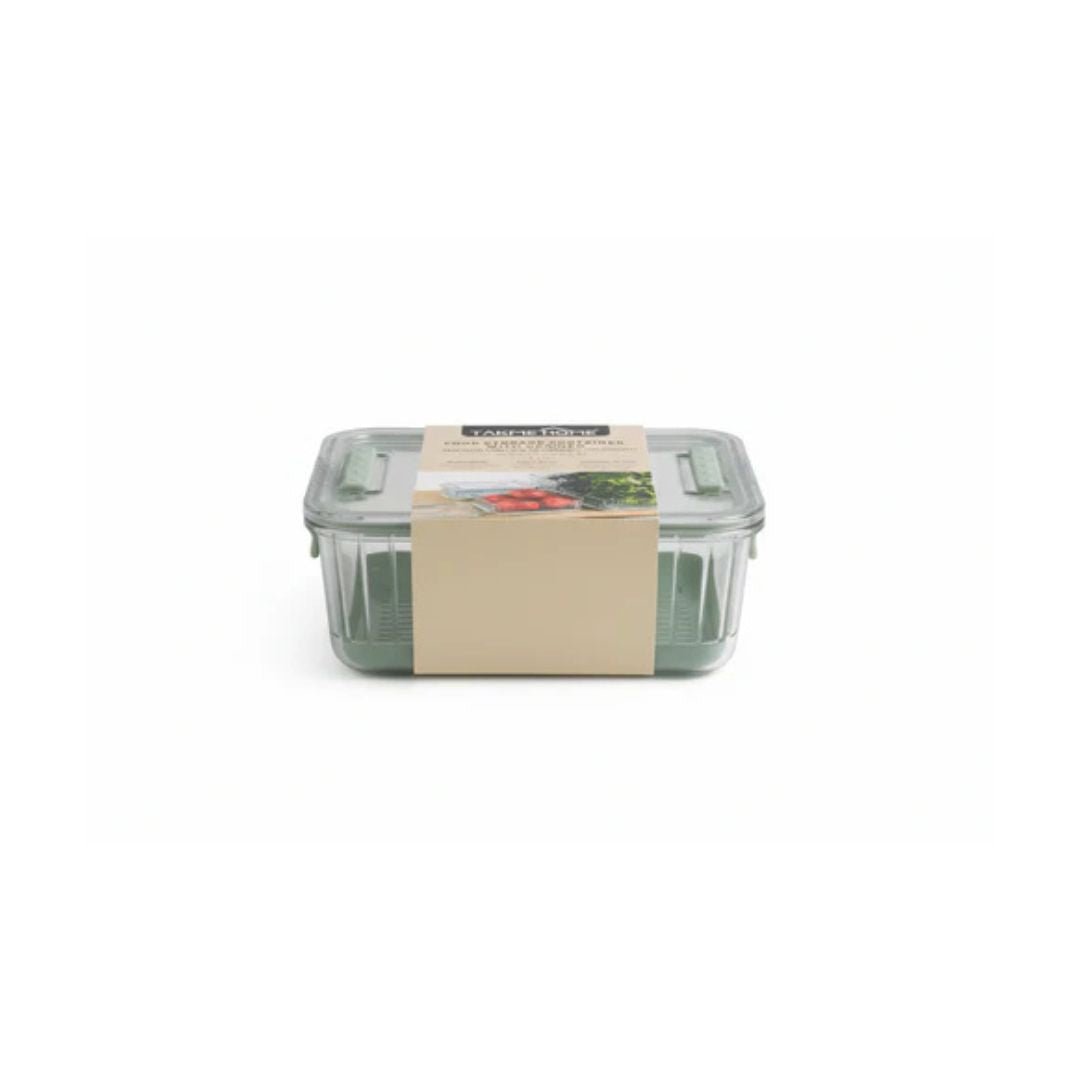 Acrylic Food Storage Container With Drainer