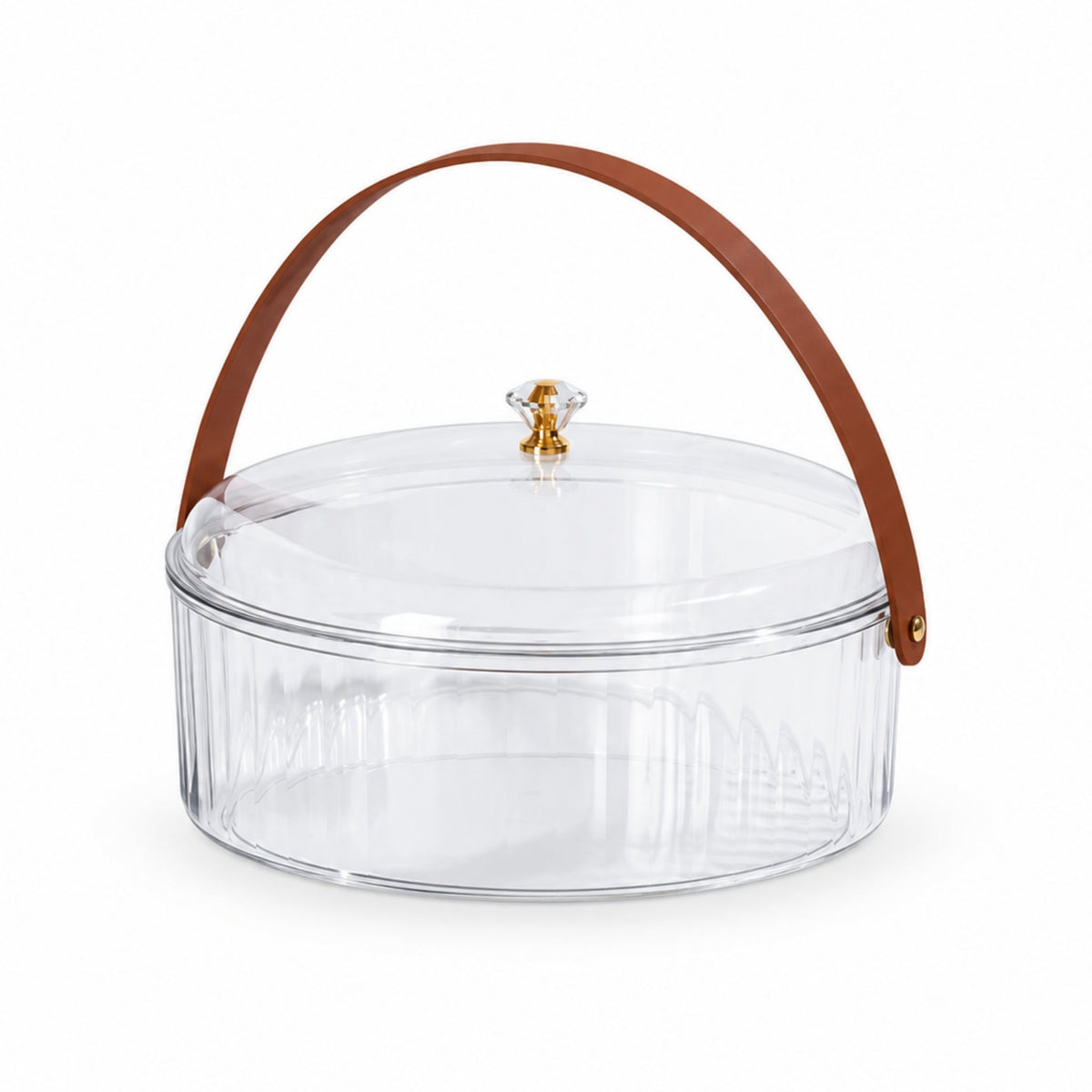 Acrylic Platter With Strap Handle