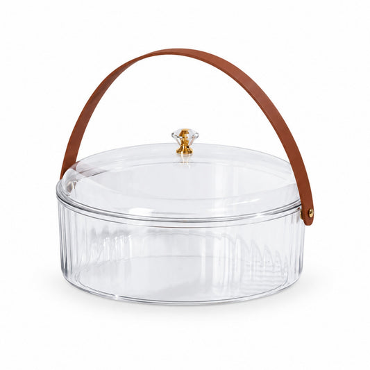 Acrylic Platter With Strap Handle