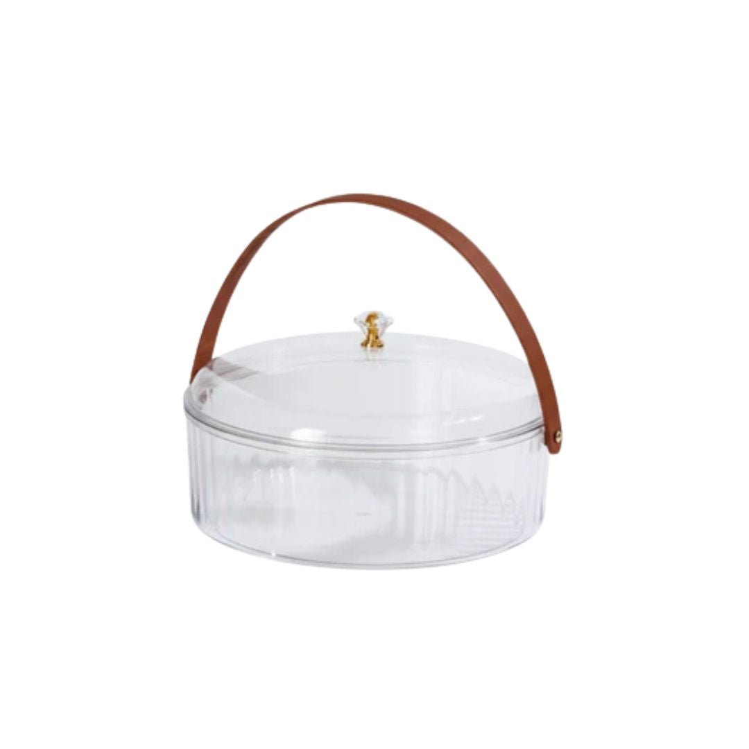 Acrylic Platter With Strap Handle
