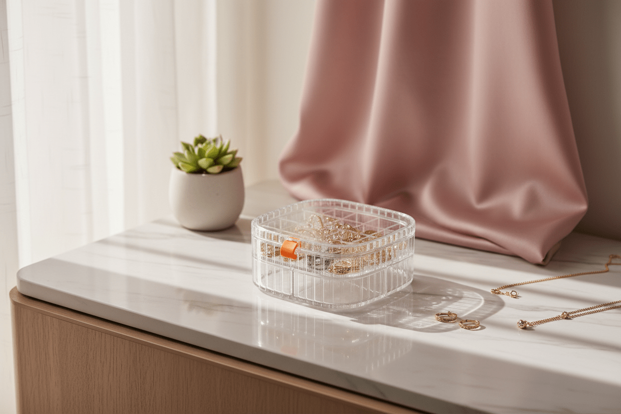 Acrylic Square Jewelry Box
