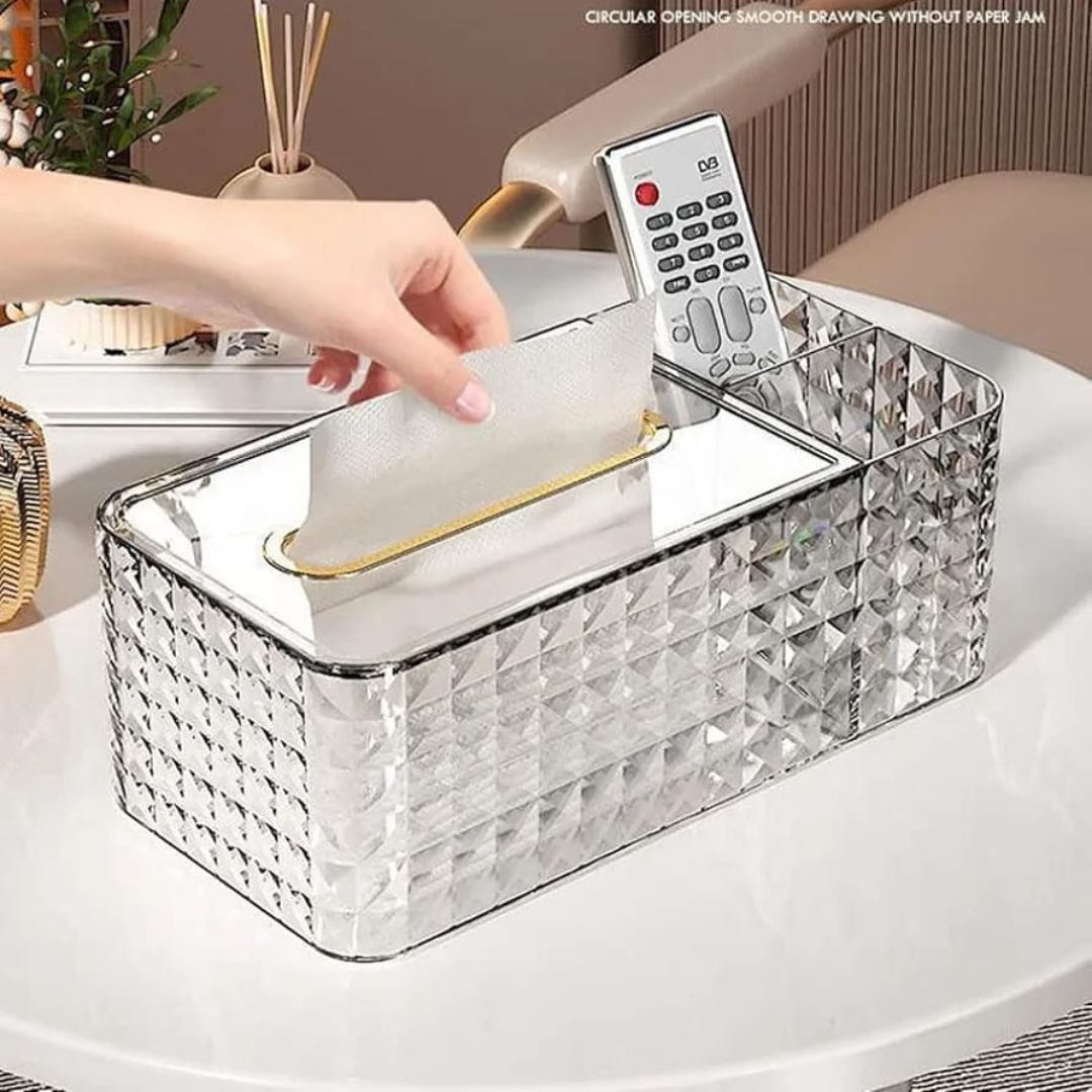 Acrylic Tissue Box With Holder
