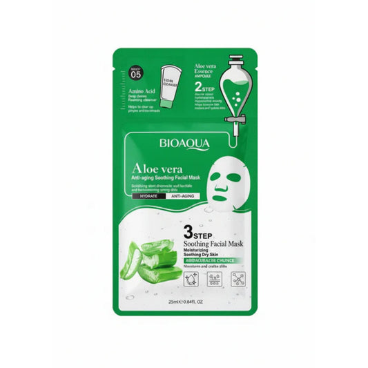 Aloe Vera 3 Step Soothing Facial Mask