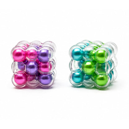 ASMR Square Cube Squishy with Hard Beads – Sensory Fidget Toy for Kids, Stress Relief & Relaxing Play