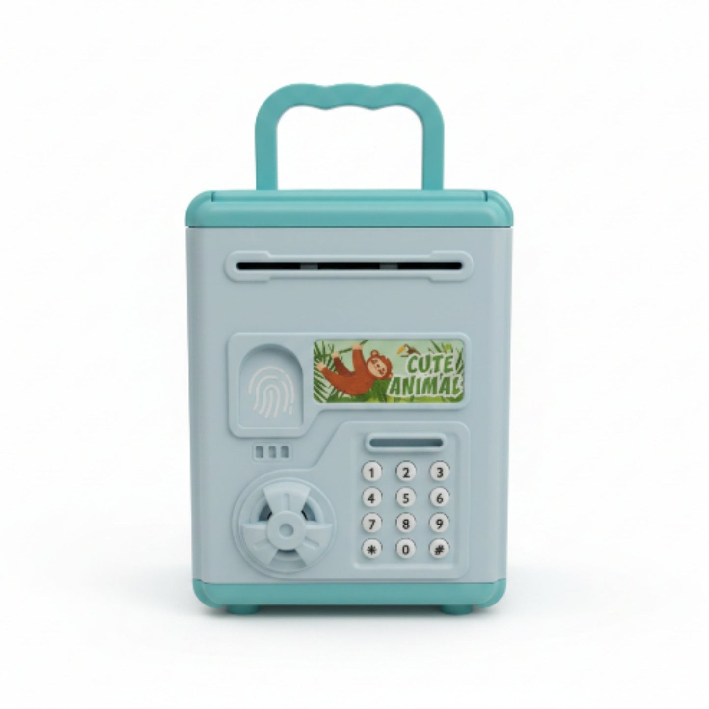 Automatic Money Scroll & Coin Bank for Kids – Blue Electronic Piggy Bank