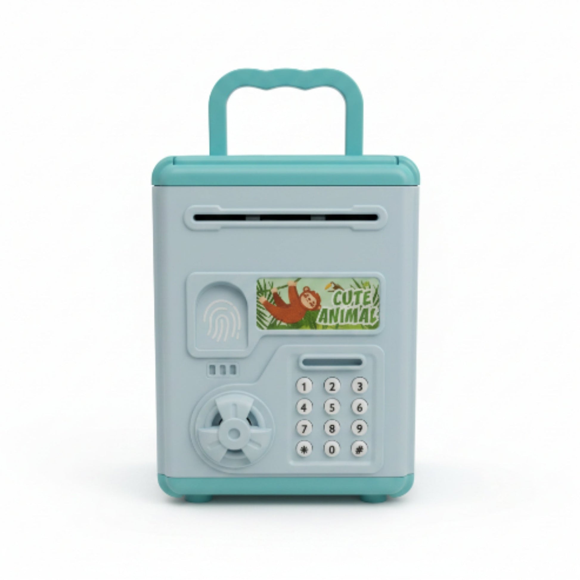 Automatic Money Scroll & Coin Bank for Kids – Blue Electronic Piggy Bank