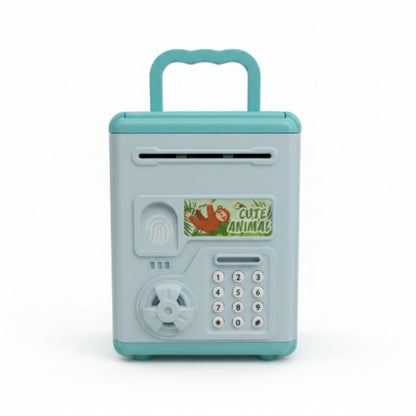 Automatic Money Scroll & Coin Bank for Kids – Blue Electronic Piggy Bank