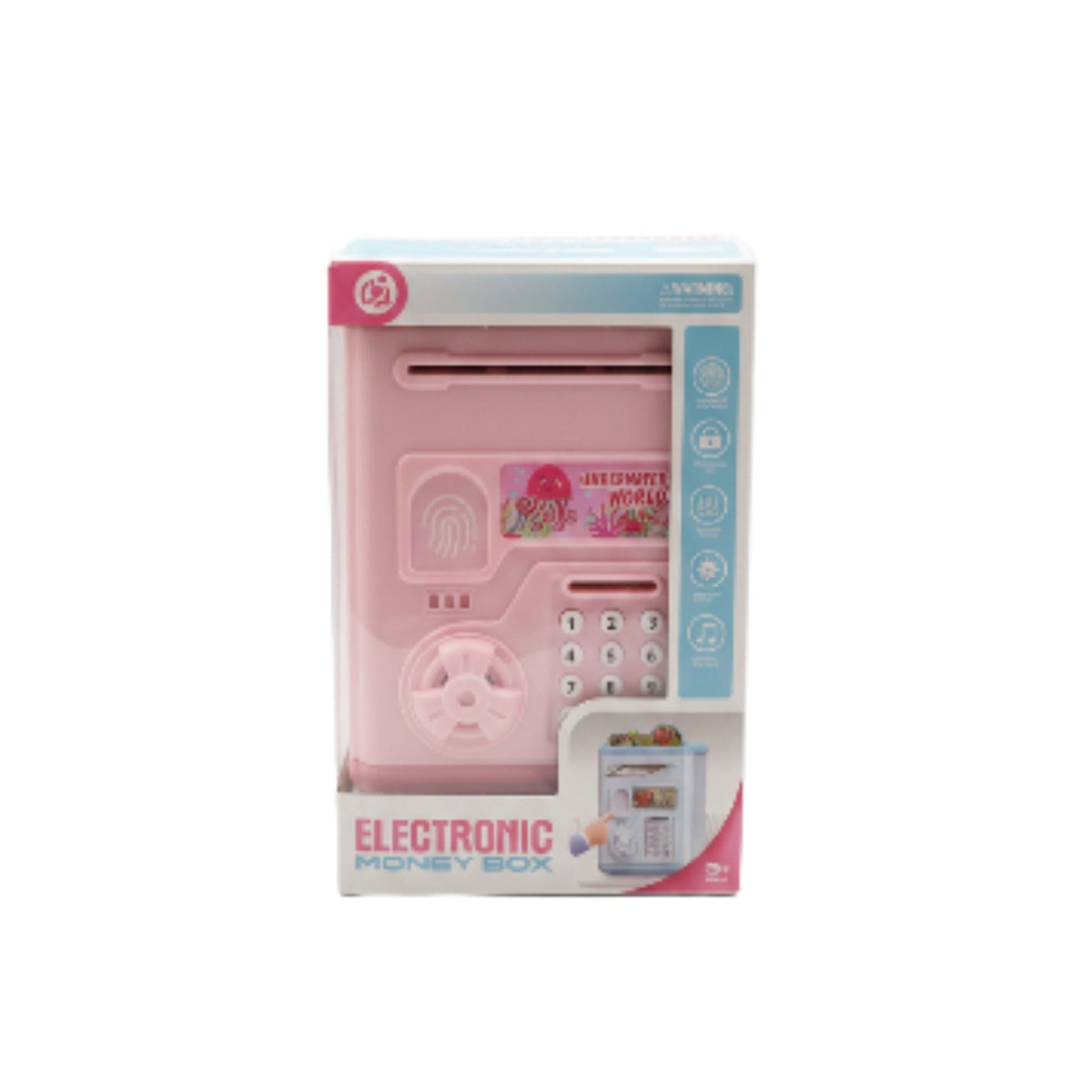 Automatic Money Scroll & Coin Bank for Kids – Pink Electronic Piggy Bank