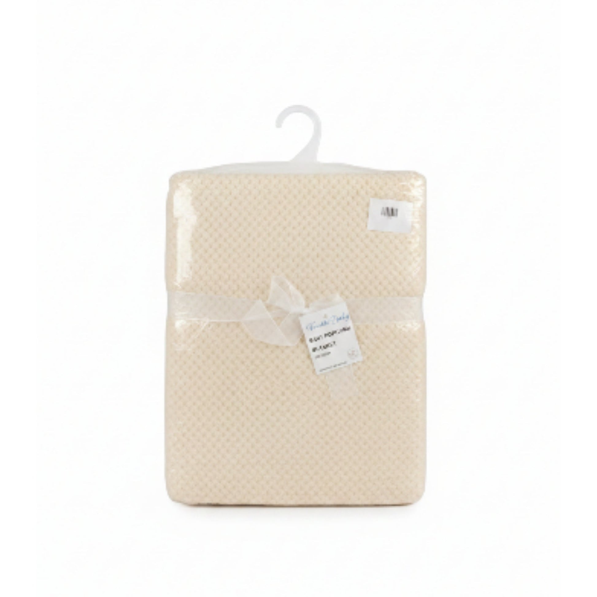 Baby Popcorn Blanket | Soft Plush Newborn Blanket - Beige