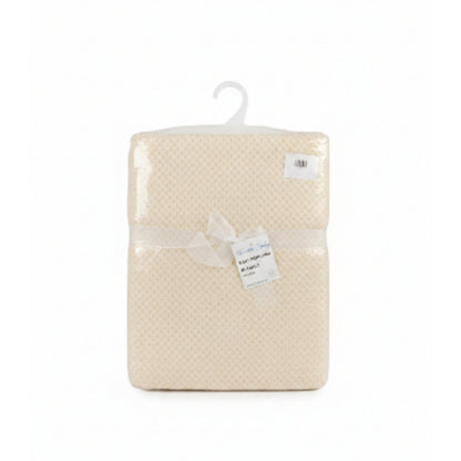Baby Popcorn Blanket | Soft Plush Newborn Blanket - Beige