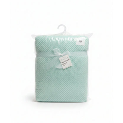 Baby Popcorn Blanket | Soft Plush Newborn Blanket - Blue
