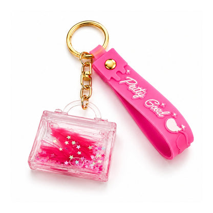 Bag Bubble Keyring – Decorative Handbag-Shaped Keychain with Glossy Bubble Design