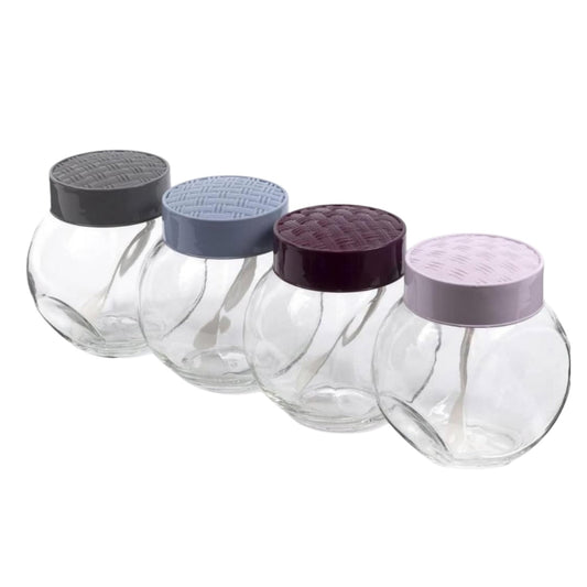 Bager Rattan Double Jar with Spoon -750ml