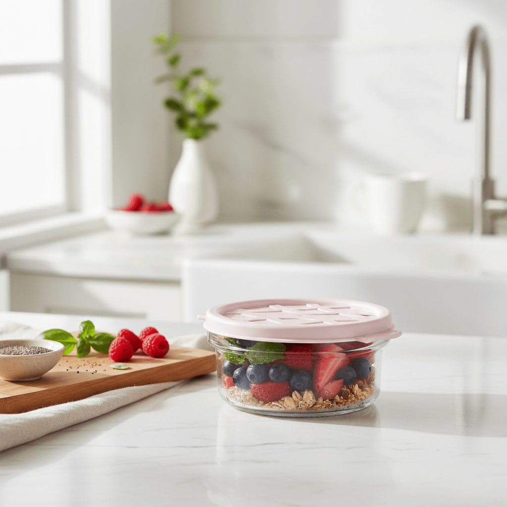 Bager Smart Glass Bowl With Lid - 425ml