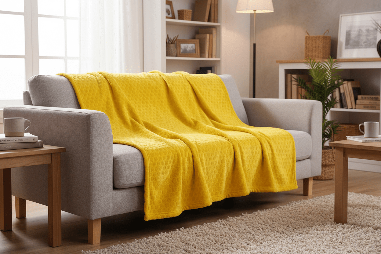 Beehive Print Flannel Fleece Blanket