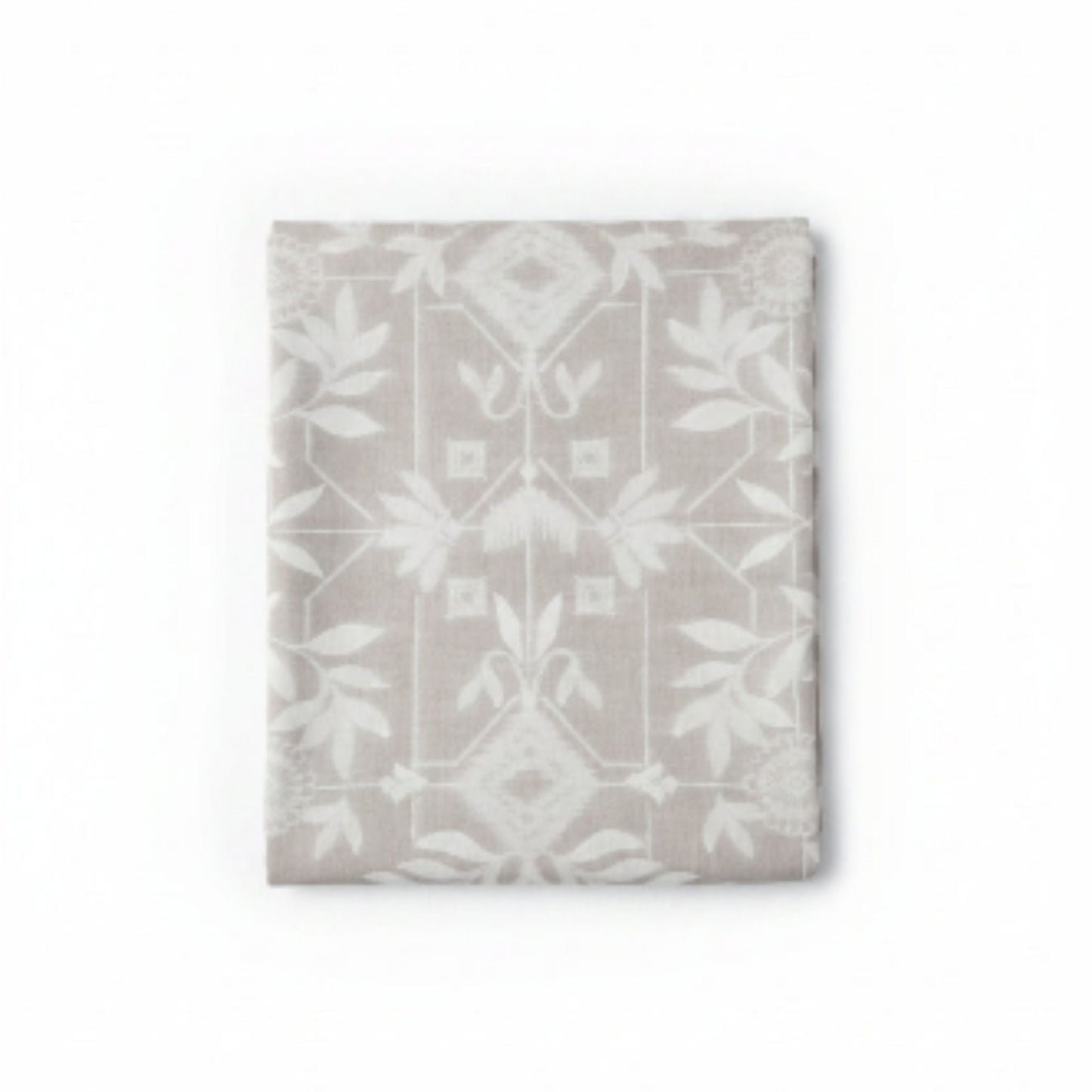 Beige Floral Table Cloth 6 Seater 1.3m x 2.3m