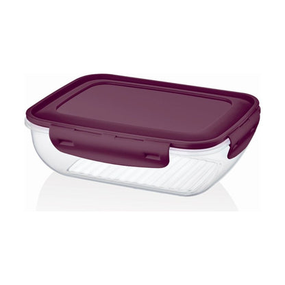 Bager Cook and Lock Rectangle Coloured Lid Storage
