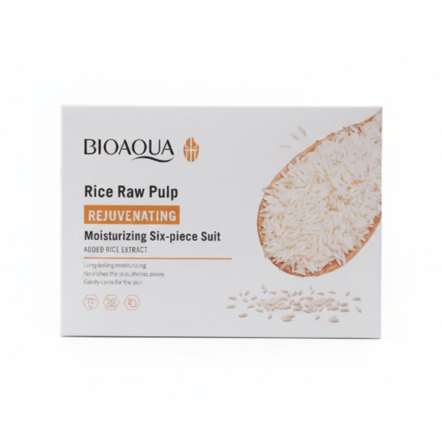 Bioaqua Rice Raw Pulp Moisturizing Skin Care Set