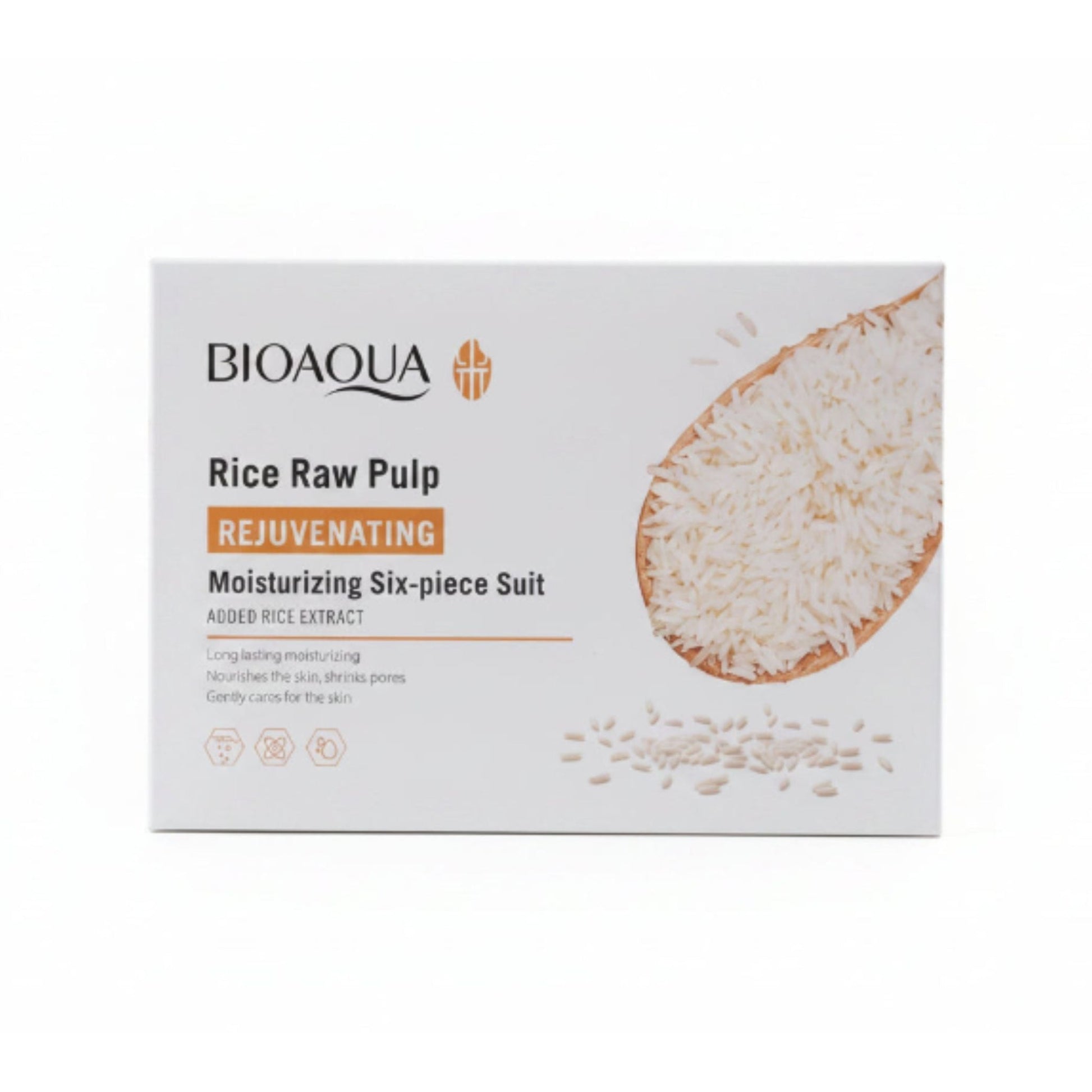 Bioaqua Rice Raw Pulp Moisturizing Skin Care Set