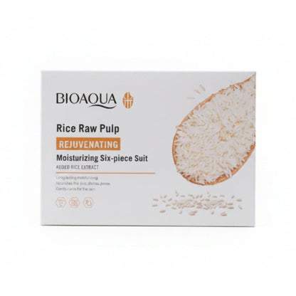 Bioaqua Rice Raw Pulp Moisturizing Skin Care Set