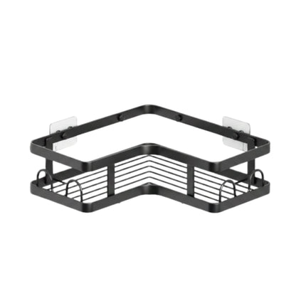 Black Corner Shower Caddy | Rust-Resistant Bathroom Shower Organizer Shelf