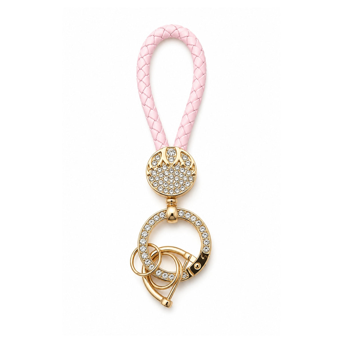 Bling Keychain – Sparkly Rhinestone Style Key Ring with Decorative Finish