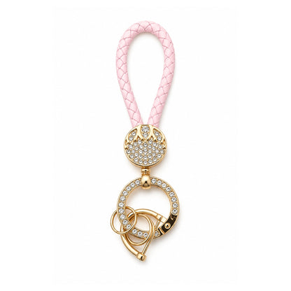 Bling Keychain – Sparkly Rhinestone Style Key Ring with Decorative Finish