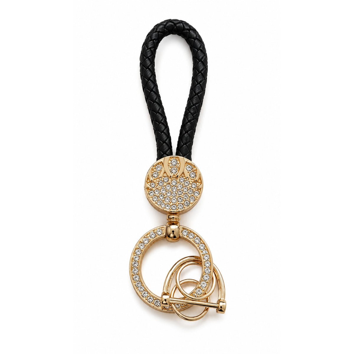 Bling Keychain – Sparkly Rhinestone Style Key Ring with Decorative Finish