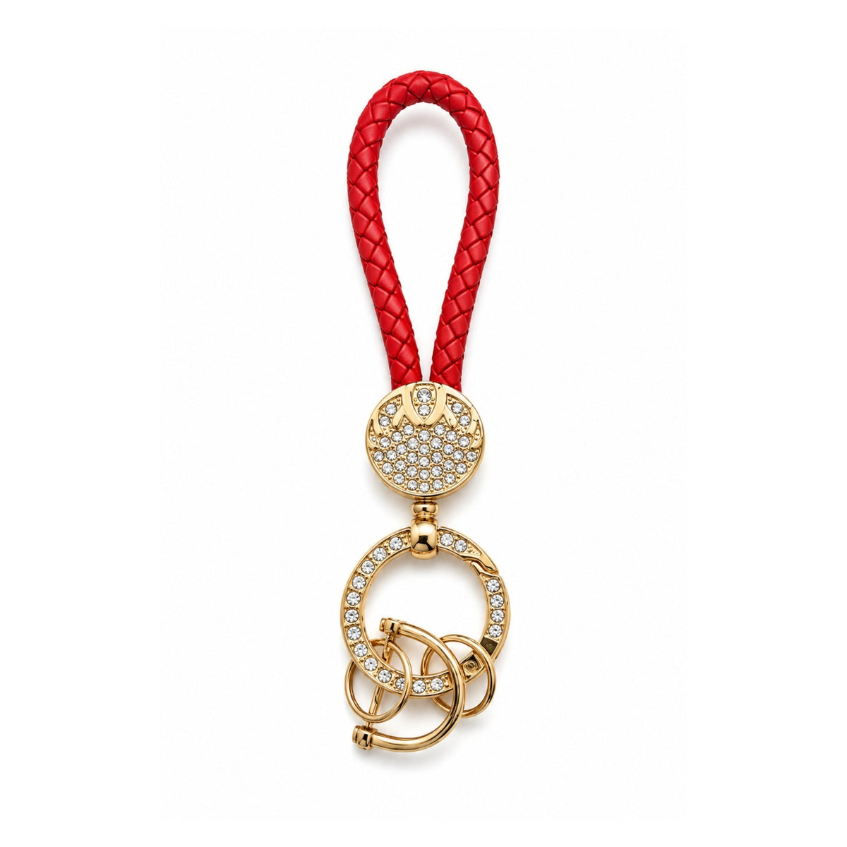 Bling Keychain – Sparkly Rhinestone Style Key Ring with Decorative Finish