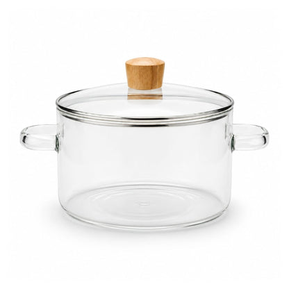 Borosilicate Glass Cooking Pot – Heat Resistant Glass Pot for Cooking & Everyday Kitchen Use